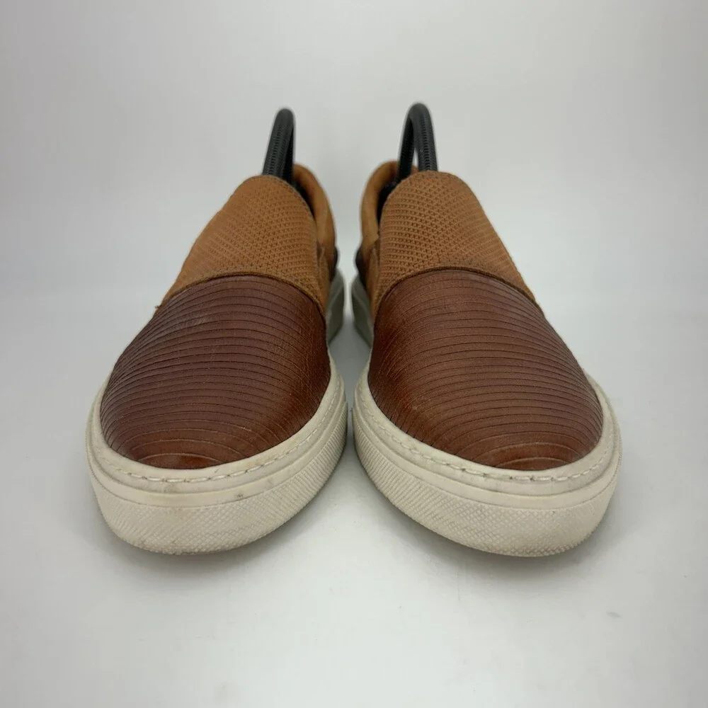 Free People Shoes Womens Size 10 EU 41 Textured Leather Slip On Comfort Sneaker